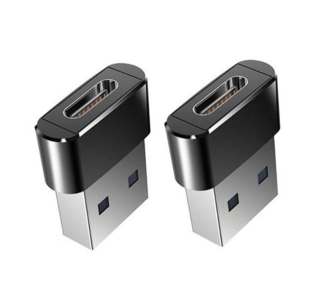 Type C Female TO USB Male Adaptor- 2 pieces