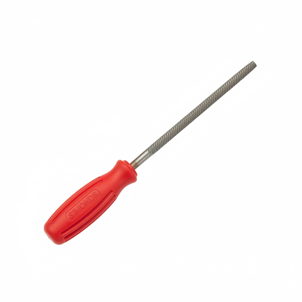 Simonds 6 Inch Round File Smooth with Handle for Precision Filing