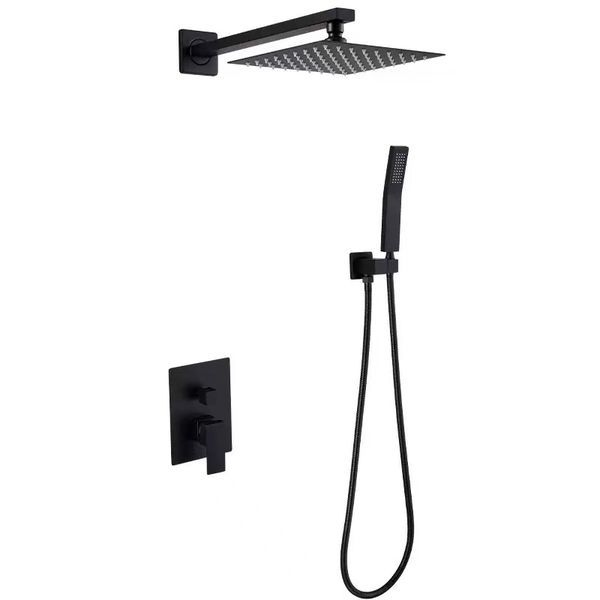 Shower Faucet Set Rain Shower System with Handheld Spray
