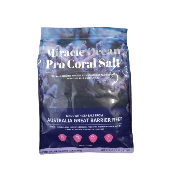 Miracle Ocean Pro Coral Salt 6.7kg | Premium Reef Salt for SPS &amp; LPS Corals