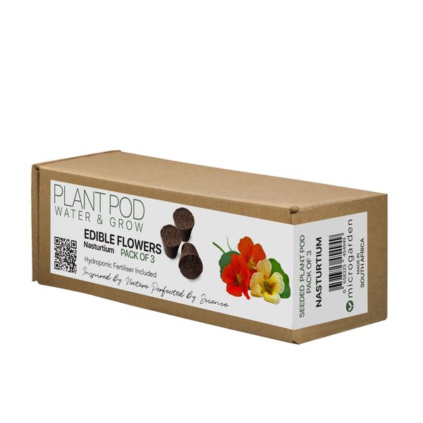PLANT POD - Edible Flowers Nasturtium - Pack of 3