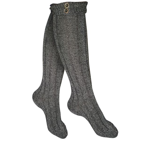 Luxury Ladies Warm Boot Socks - Buttons