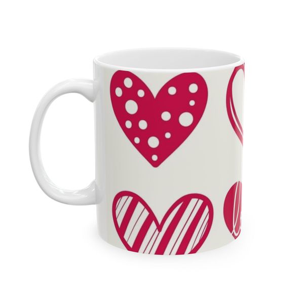 Doodle hearts Coffee Mug