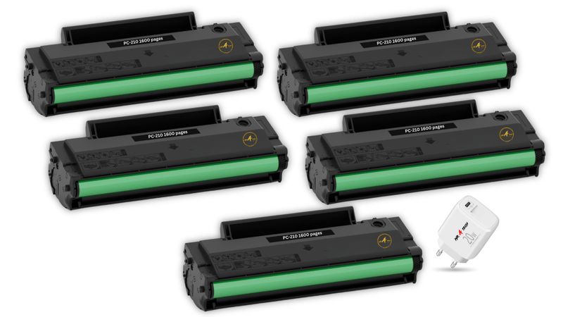 Pantum PC-210/PC210 Compatible Toner 1600 pages X 5 + MR A TECH Adaptor