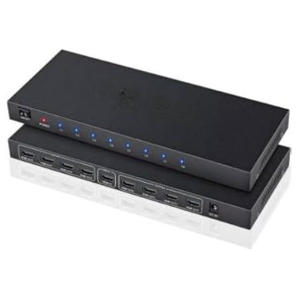 1x8 HDMI Splitter - One Input to Eight Outputs for HDTV Displays