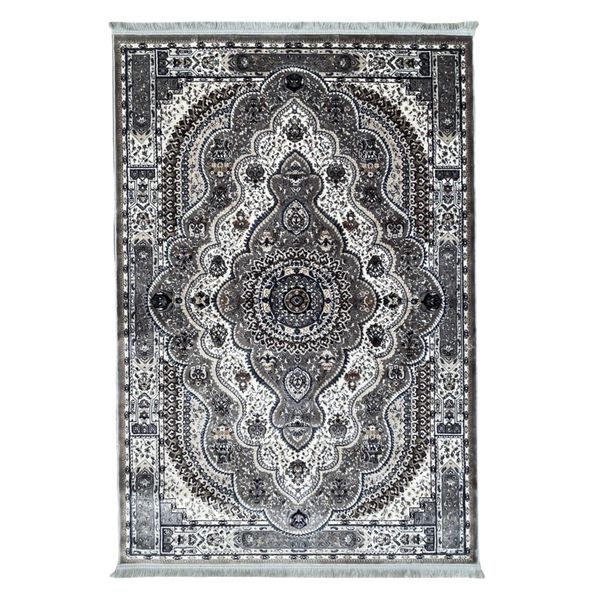 Rugs &amp; Decor / Big Medallion Grey Persian Soft Touch Rug - 180 x 120 cm