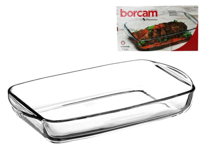 Pa?abahçe Borcam 2.75-Litre Rectangular Glass Baking Tray / Roasting Dish