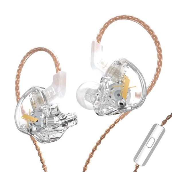 KZ EDX Crystal Earphones/Earbuds/Headphones with HD Mic &amp; Elliptical Case