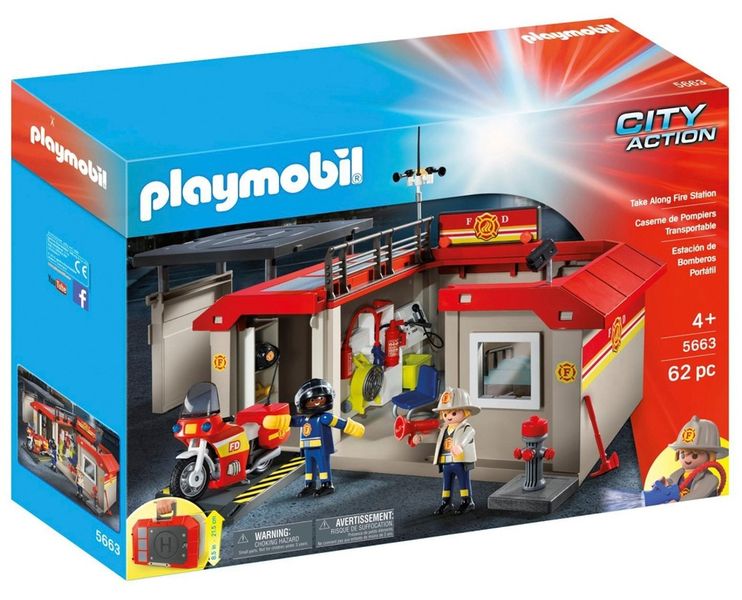 Playmobil Take Along Fire Station 5663