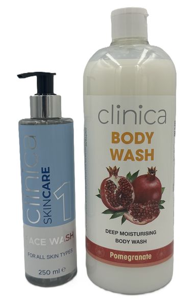 Clinica Face Wash &amp; Pomegranate Body Wash