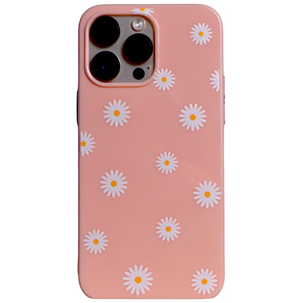 Pink - Phone Case with Small Flowers - Ipone 14 Pro Max