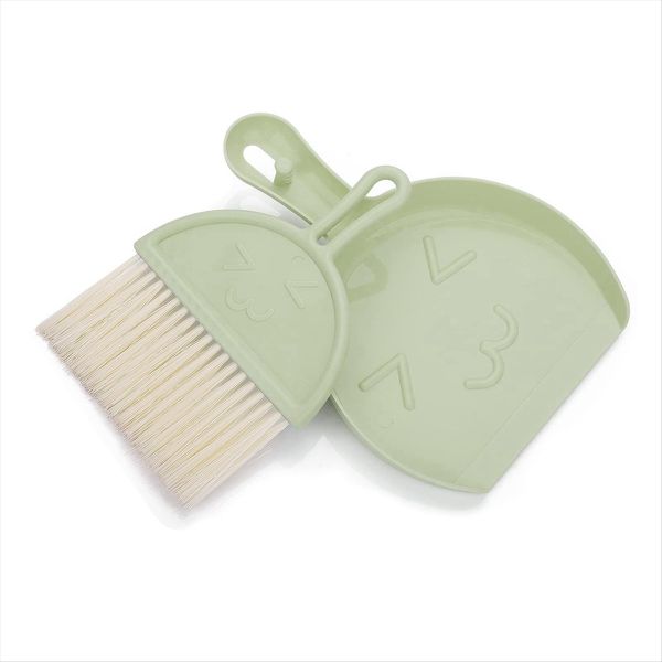 Mini Dustpan And Brush Set Small Broom&amp;Dustpan Cleaning Set (Green)