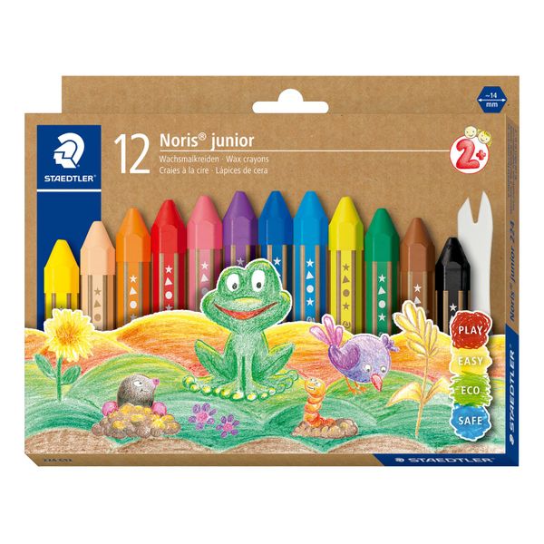 Staedtler 224 Noris Junior 224 Wax Crayons Set of 12