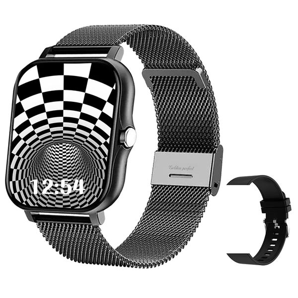 1.83" Square HD Business Smartwatch for Men - Dual Strap Design