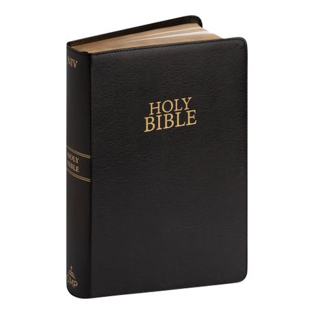 NIV Giant Print Luxury Bonded Leather Bible - Black Image