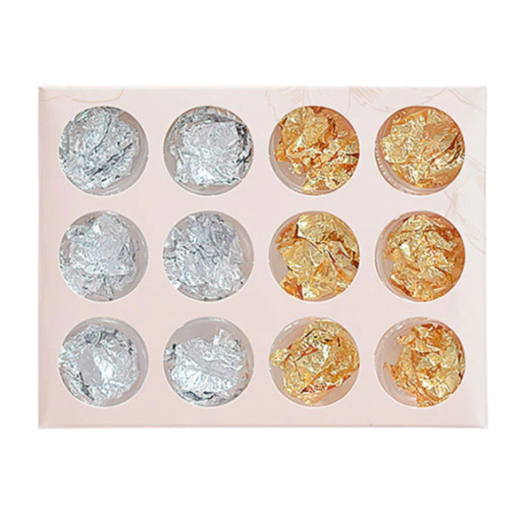 Mellon Moon Gold &amp; Silver Foil Nail Art Set