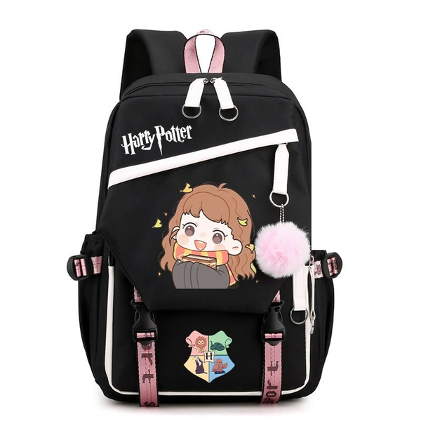 Student Schoolbag Harry Potter Canvas Student Backpack Cartoon Hermione