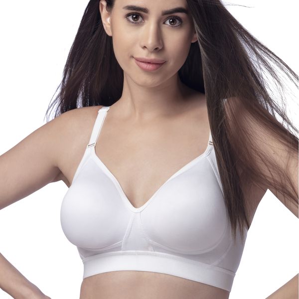 Trylo-Pure Simran Cotton Wirefree bra with double lined cotton cups