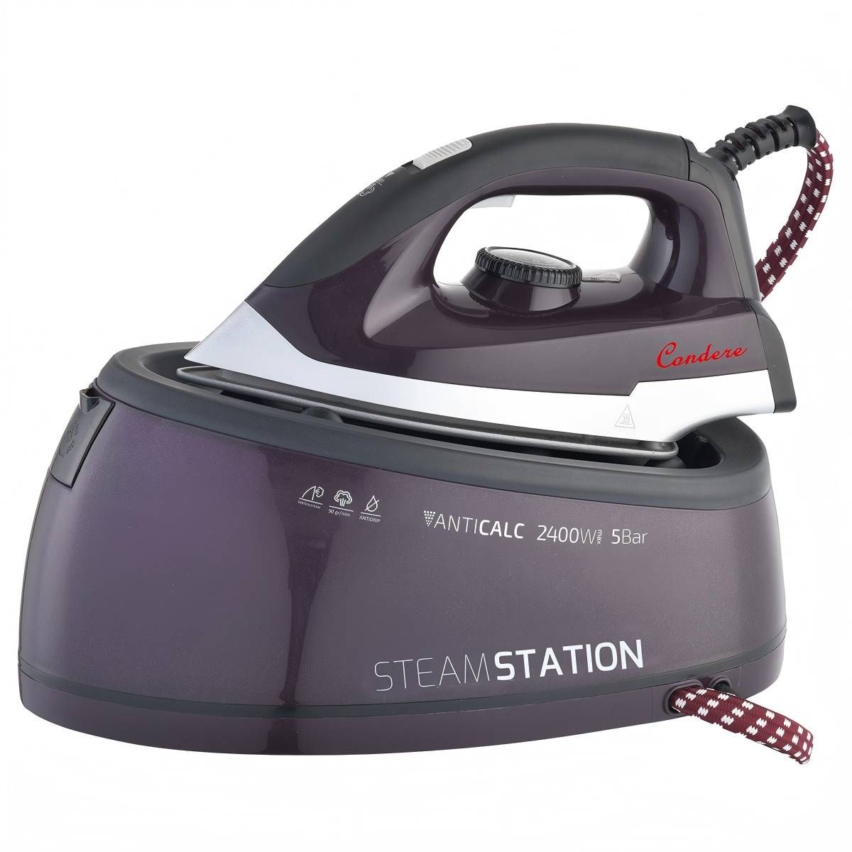 CONDERE EL-3511 Steam Iron for Clothes, High-Pressure Electric Iron ...