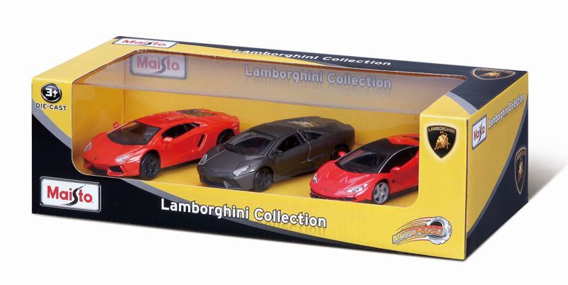 Maisto 4.5" Fresh Metal Power Racer Pullback - 3 Pack Lamborghini