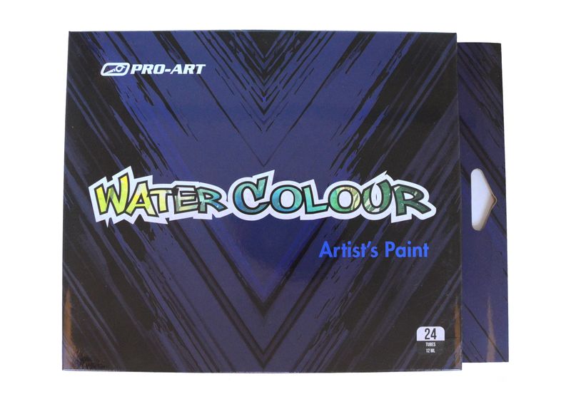 Pro-Art Water Colour Paint Set 24 Tubes 12ml