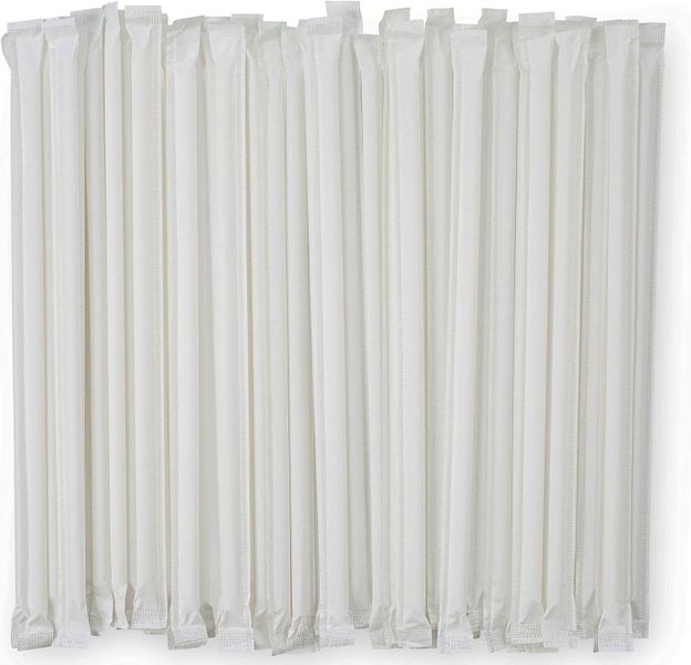 Individually Wrapped Plastic Straws 250 Pack