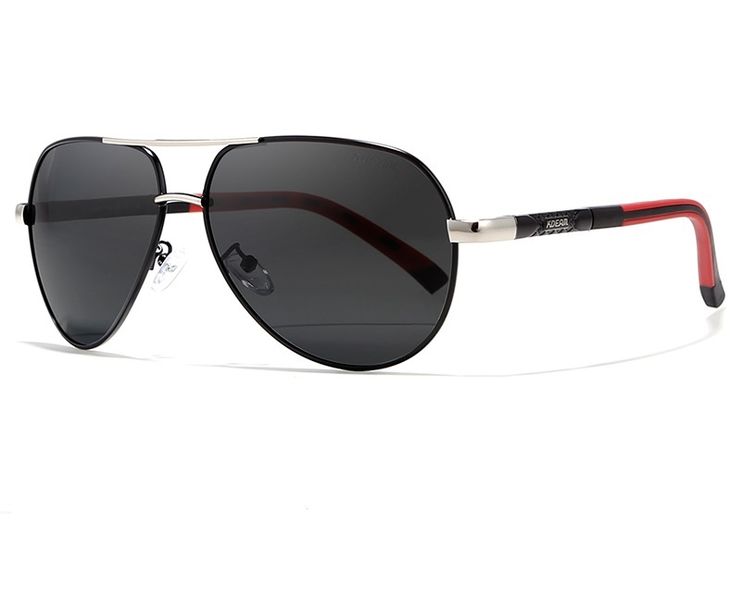 Kdeam KD8725 Aviator Black Polarized Sunglasses