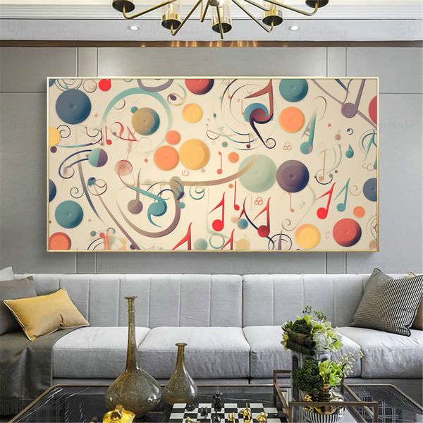 Canvas Wall Decor - Harmonous Music Notes - 0438