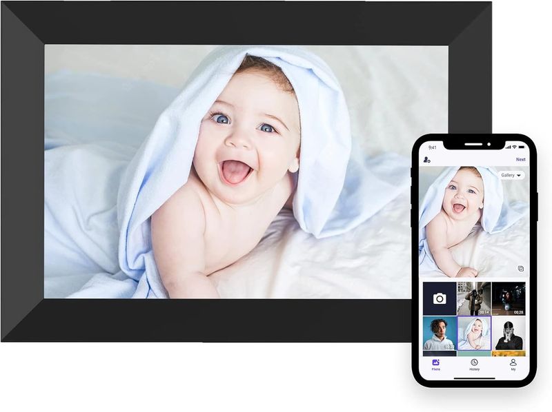 HiveTec 10.1" Digital Photo Frame with WiFi, 16GB Storage &amp; Touchscreen
