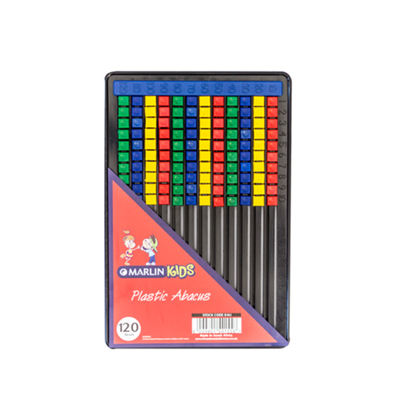 120 Beads Marlin Plastic Abacus Flatboard - Kids Games And Learning
