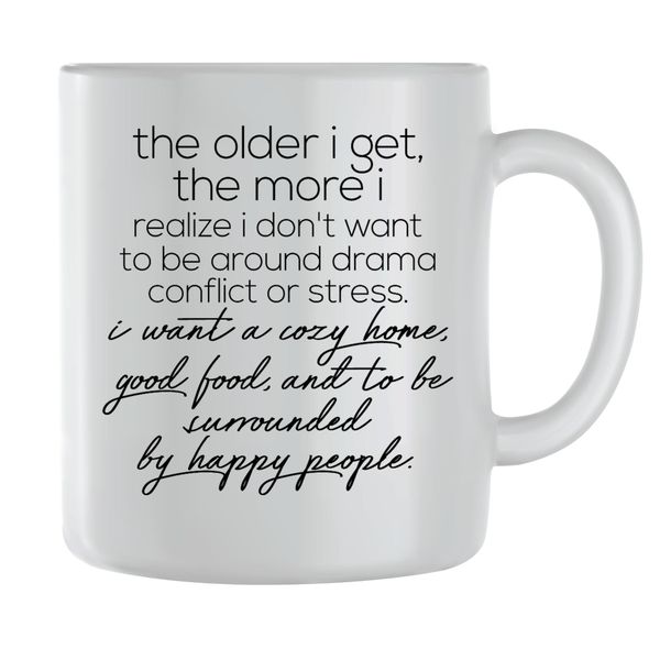 Happy People Coffee Mugs for Men Women Motivational Sayings Graphic Cup 143