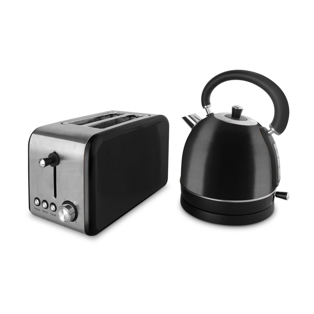 Mellerware Eclipse Stainless Steel Black Kettle and Toaster Shop