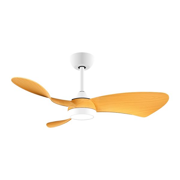 illumin8 Sirocco Series 3 Blade Ceiling Fan - White and Brown