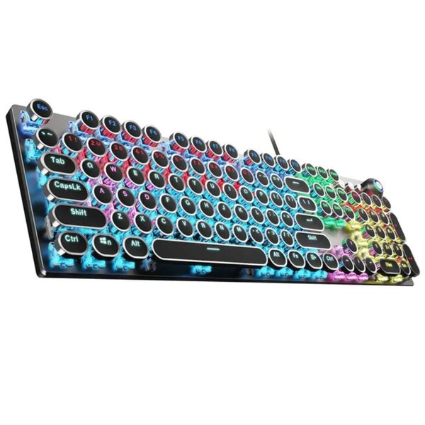 Mechanical Keyboard 108-Key - RGB Backlit Aluminum Keycaps