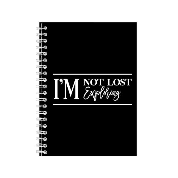 Exploring A5 Notebook Spiral Lined Motivational Sayings Graphic Notepad 154