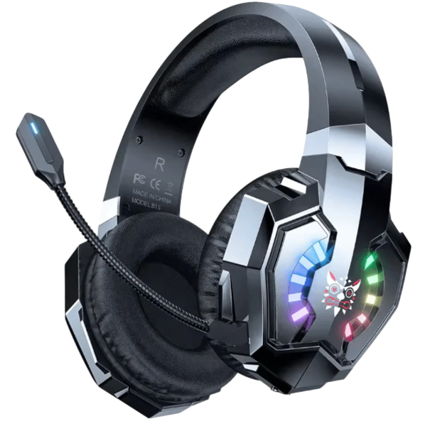 Onikuma B15 Tri-Mode RGB Gaming Headset - Bluetooth, 2.4G Wireless &amp; Wired