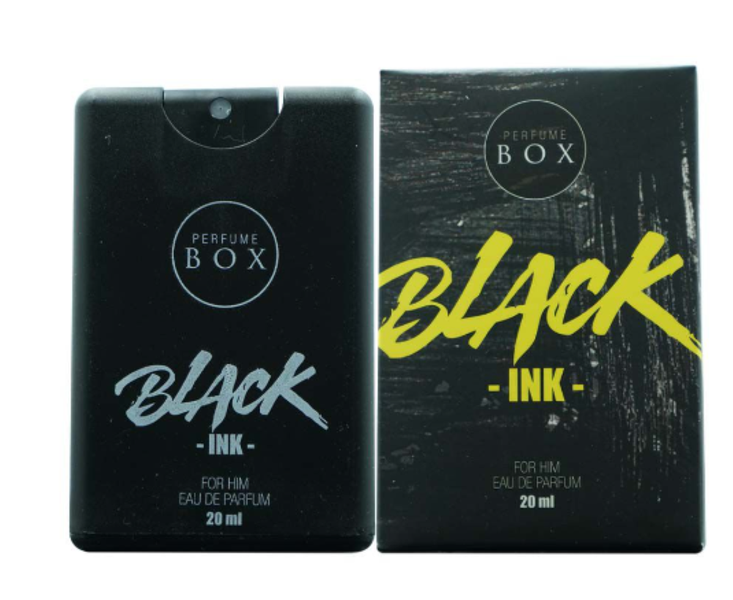 Perfume Box Black Ink For Him Cologne Pocket size Set of 3