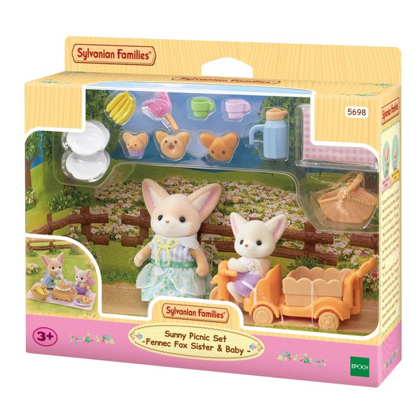 Sylvanian Families Sunny Picnic Set with Fennex Fox Sister