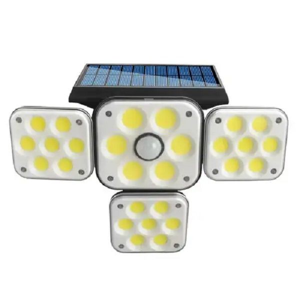 4 Side Solar Powered COB Light With Remote Control Wall Light