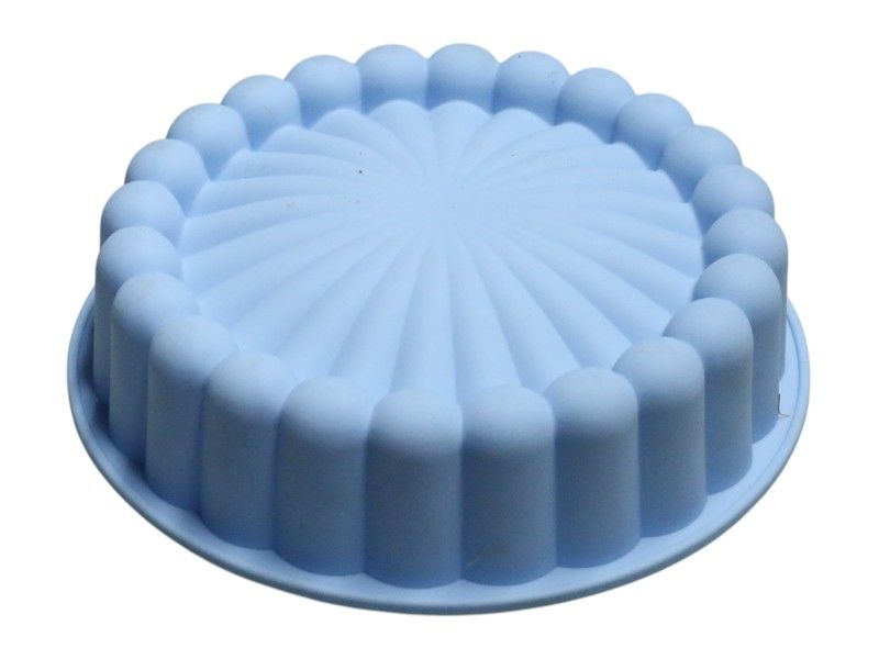 La Cucina Food Grade Silicone Fluted Round Cake Mold-3300ML