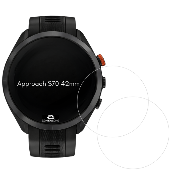 Comealong Screen Protector Compatible With Garmin Approach S70 (42mm) 2 Pcs