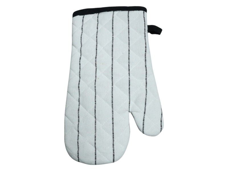 Cotton Striped Oven Mitt 32x16x2cm