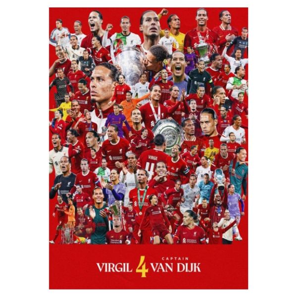 Captain Virgil Van Dijk 4 Poster - A1