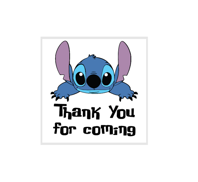 Stitch Party Stickers - Pack of 30 vinyl Stickers