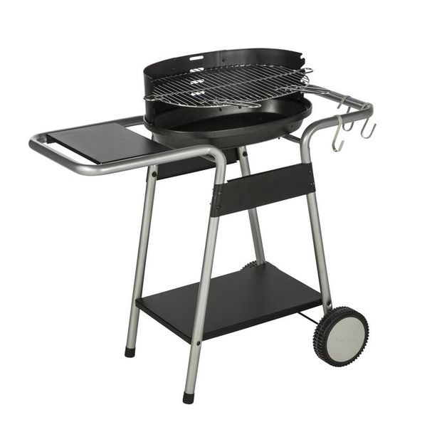 Naterial Darius Braai Cast Iron Fireplace on Trolley