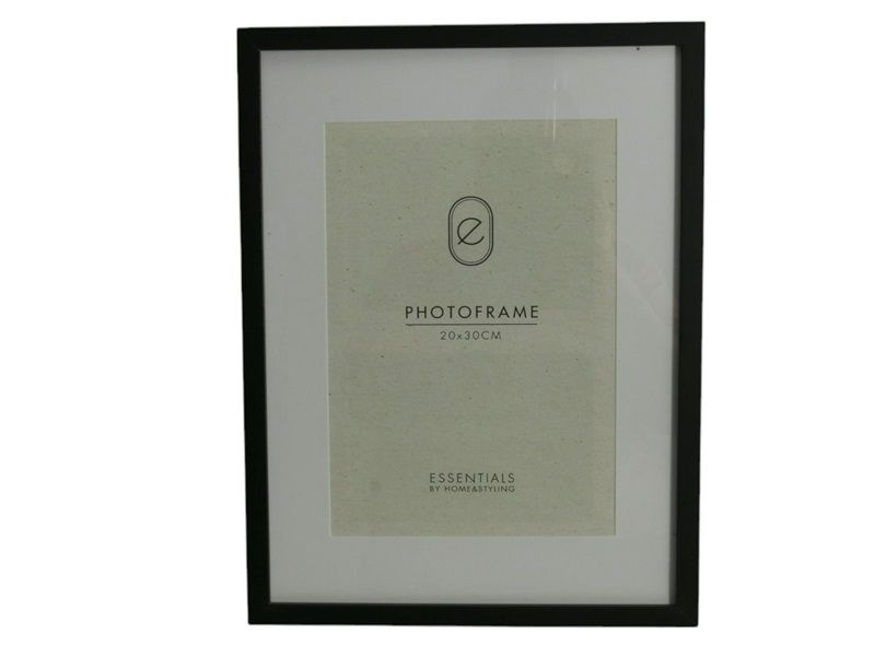Excellent Housewares Wallmount Black Rectangular Picture Frame 30x20cm