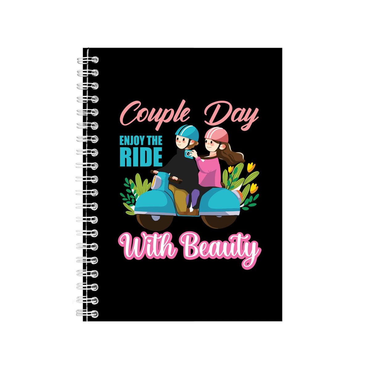 Couple Day Notebook Biker Gift Idea A5 Notepad 145 | Shop Today. Get it ...