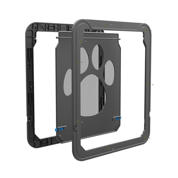 Pet Screen Door Easy Install Home Lockable Outdoor Door 37X42Cm