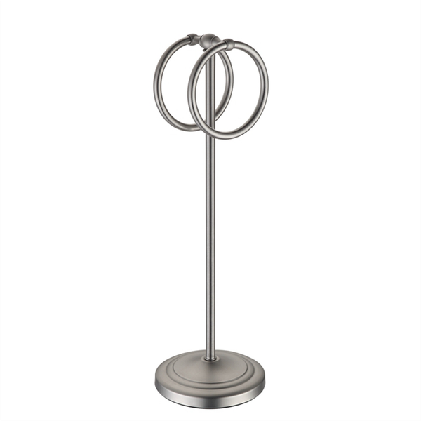 Floor-To-Ceiling Towel Rack Vertical Towel Ring Double-Ring