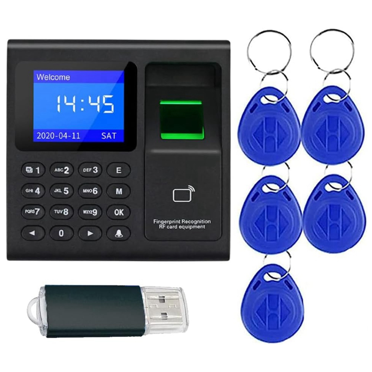 Time Attendance Machine Fingerprint Password Time Clock for Employee